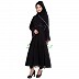 Double layered maxi dress abaya